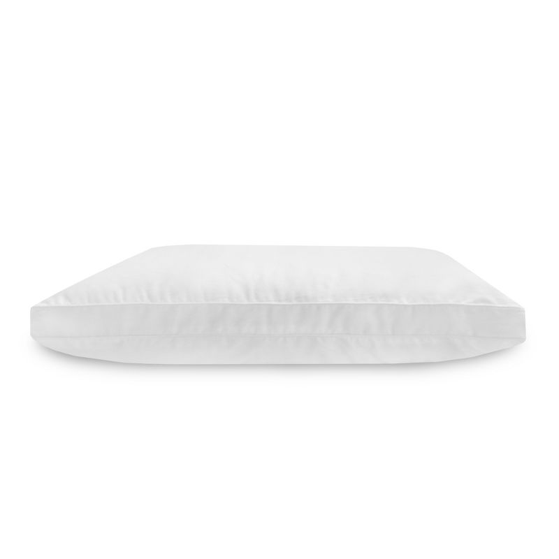 SensorPEDIC Low Profile Hypoallergenic Flat Fiber Filled Jumbo Bed Pillow - 2 Pack