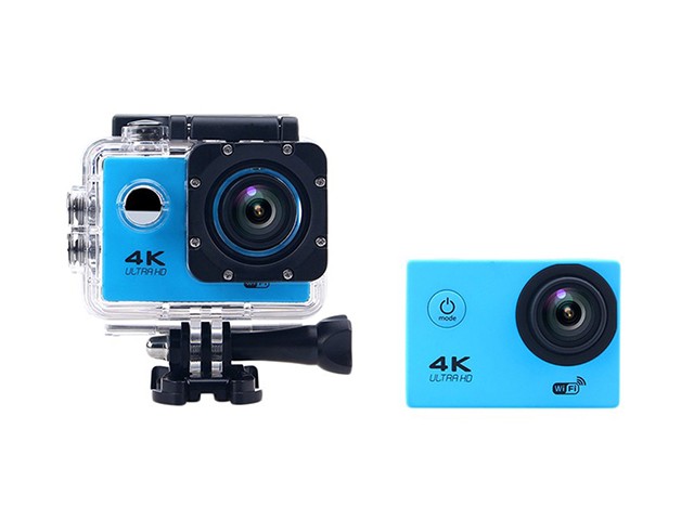 F60 Ultra HD 4K WiFi 1080P Action Camera DV DVR Sport 2.0inch LCD 170 Degrees Lens Waterproof Pro Camera Mini Camcorder Blue Color Photo Cameras