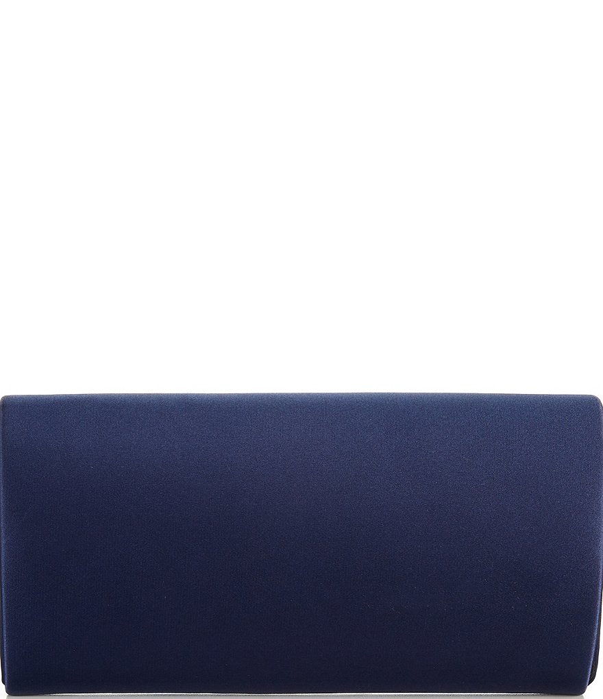 Kate Landry Satin Rhinestone Trim Clutch Bag