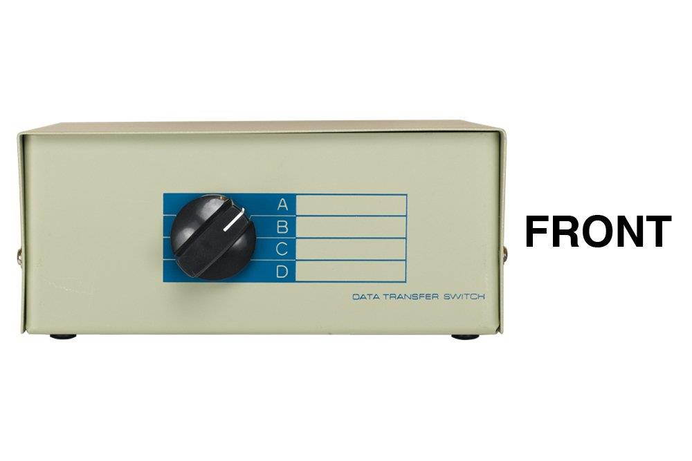 Cablelera 4-Way RJ45 Female AB Manual Data Switch (ZDMNNNA8-4)