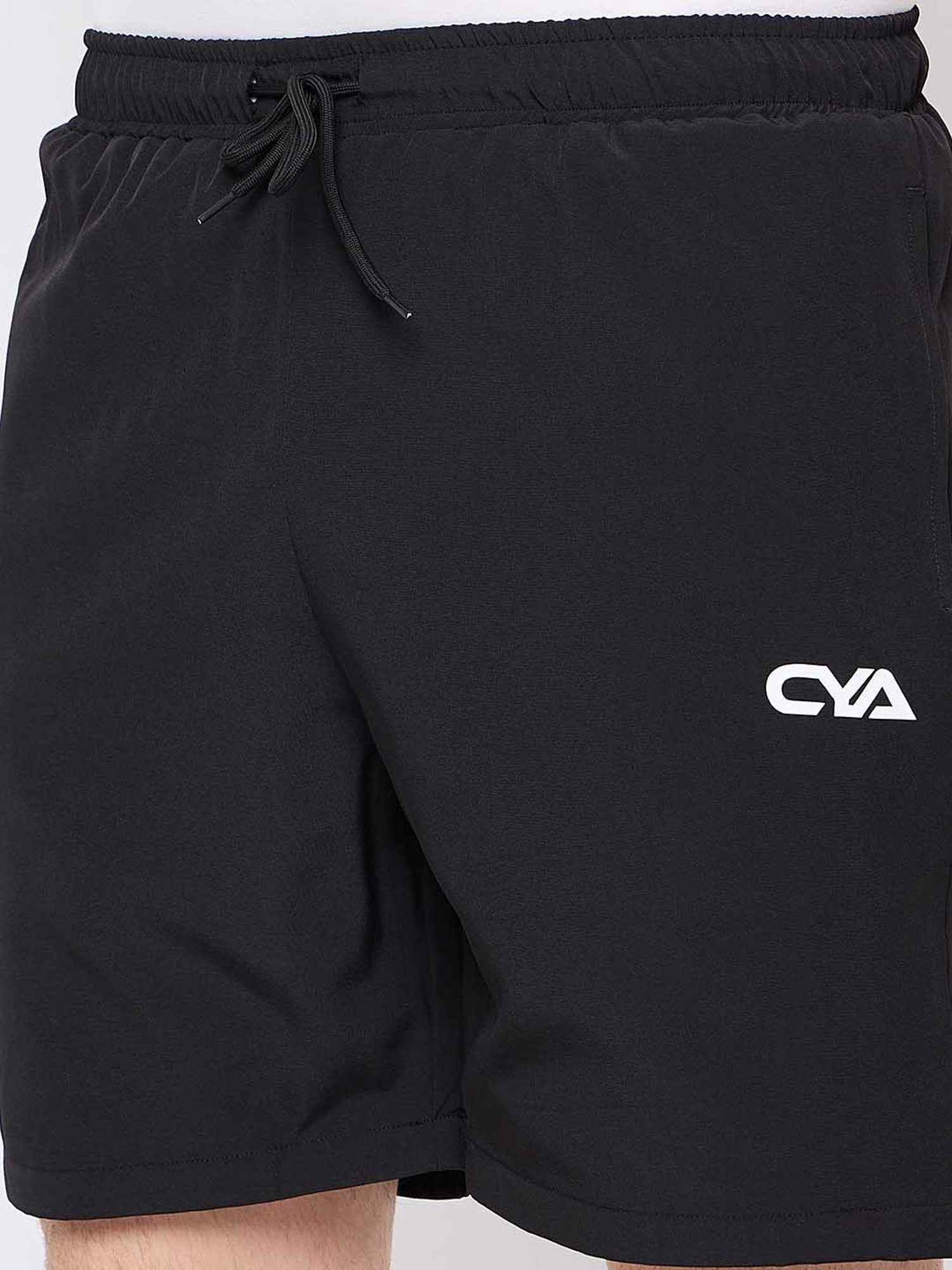 Club York Black Regular Fit Sports Shorts