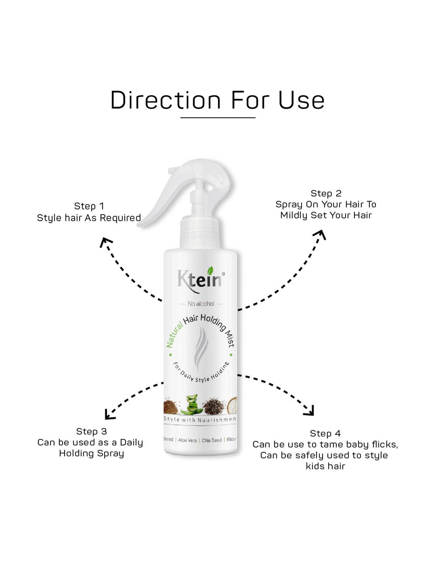 Ktein Natural Hair Holding Mist - 200 ml