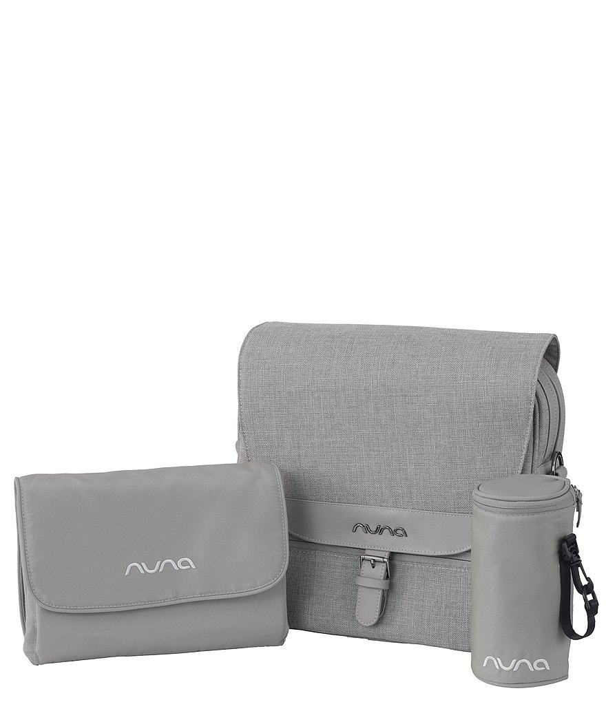 Nuna Diaper Bag with Insulated Bottle Bag and Changing Pad Clutch