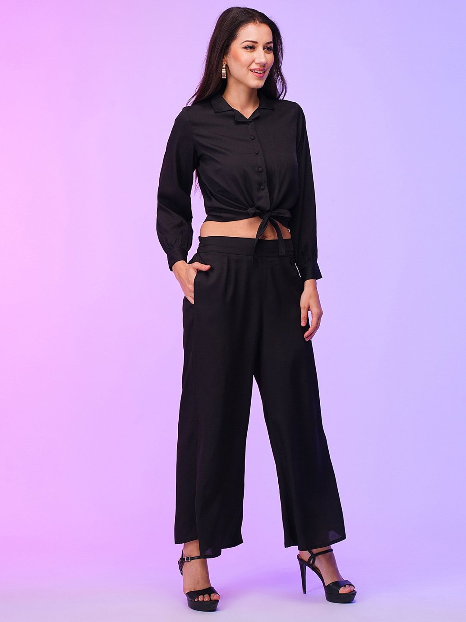 Globus Black Maxi Co-Ord Set