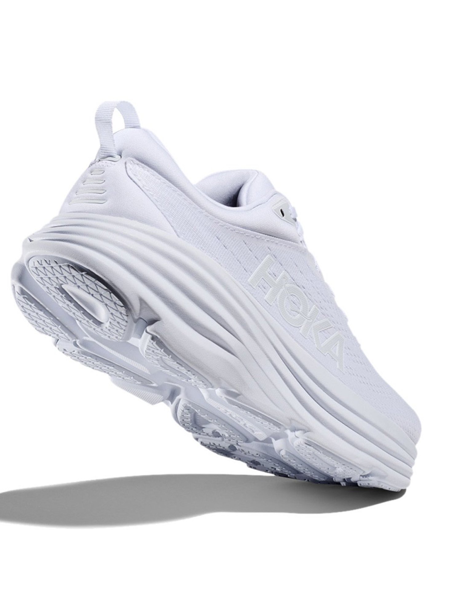 Hoka Men's M BONDI 8 White Running Shoes
