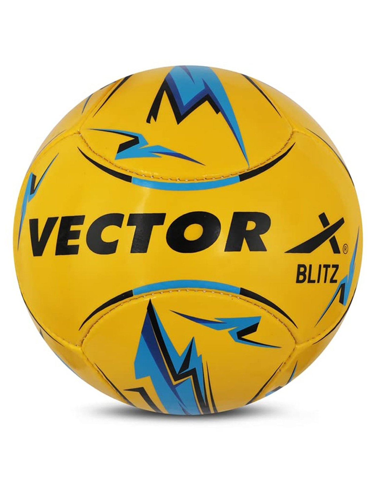 Vector X Blitz Hand Stitched 6 Panel PVC Football (Yellow) Size - 5
