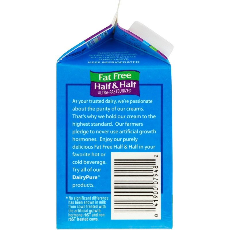 DairyPure Fat Free Half & Half - 1pt