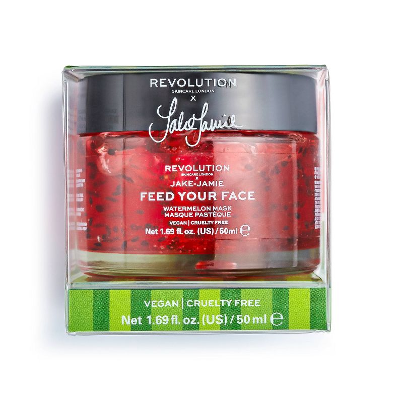 Makeup Revolution Skincare x Jake - Jamie Watermelon Hydrating Face Mask - 1.69 fl oz