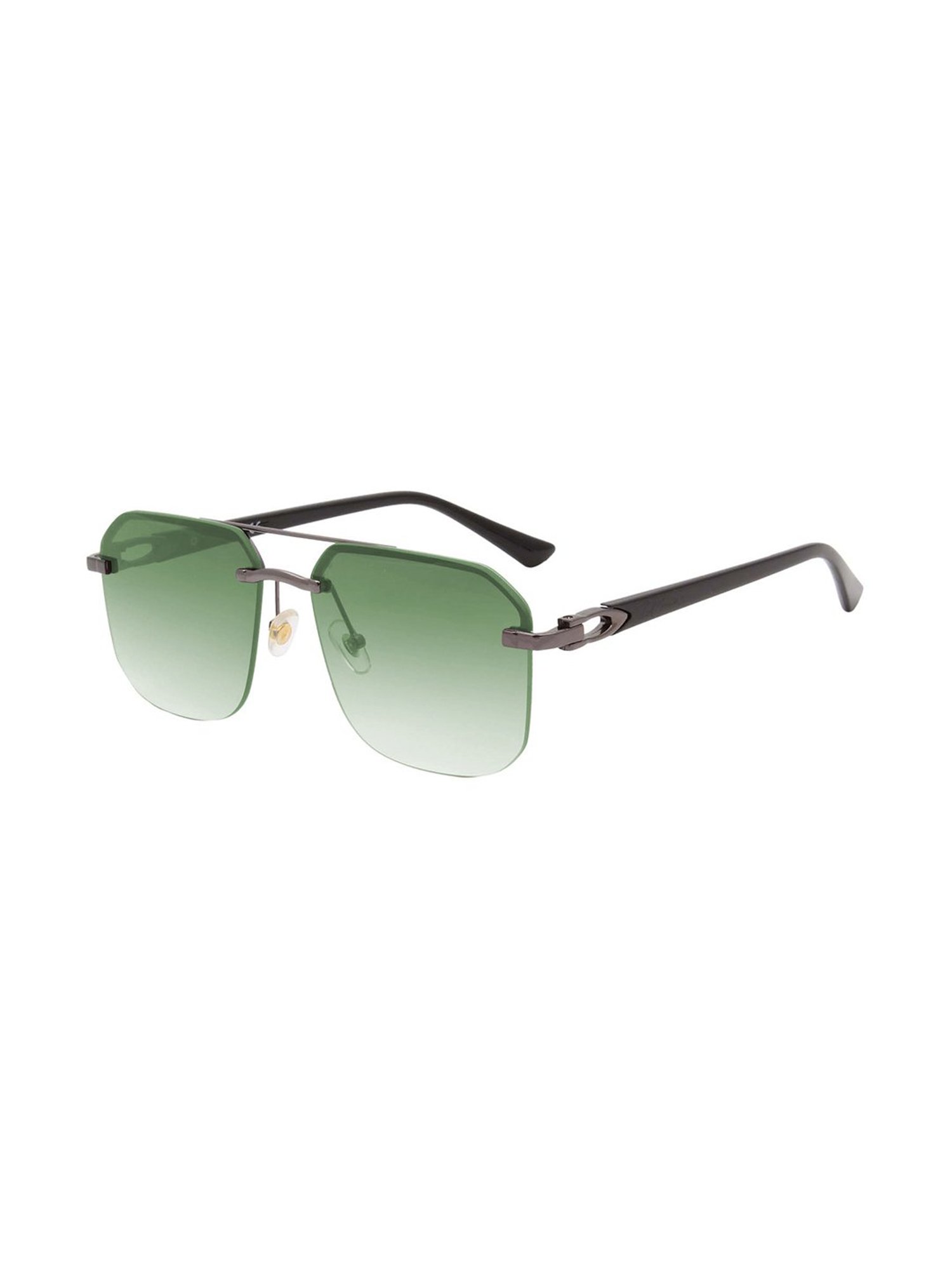 Ted Smith Green Aviator UV Protection Unisex Sunglasses