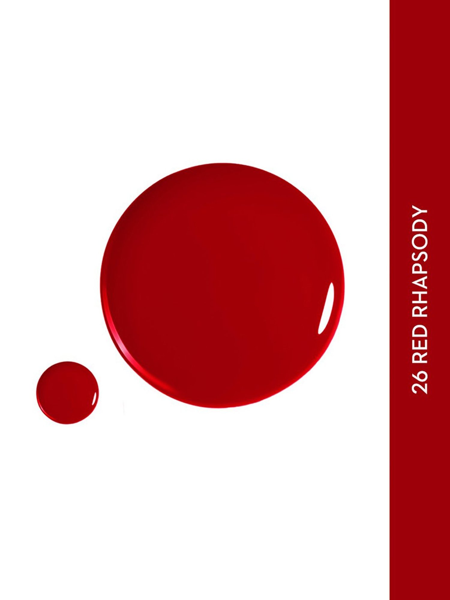 SUGAR Cosmetics Tip Tac Toe Nail Lacquer Classic 26 Red Rhapsody - 9 ml