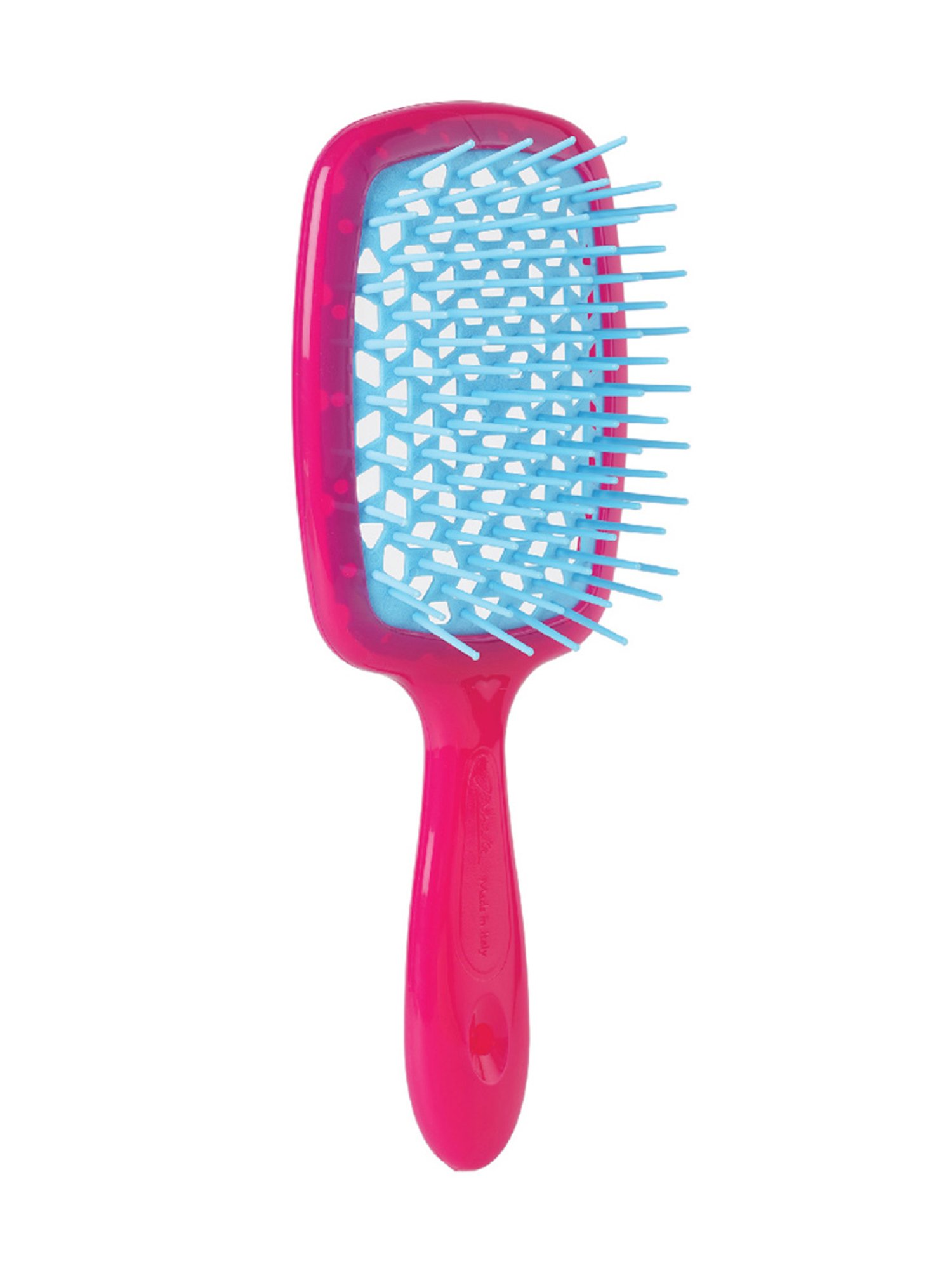 Janeke 1830 Professional Pink & Turquoise Two-Color Super Brush