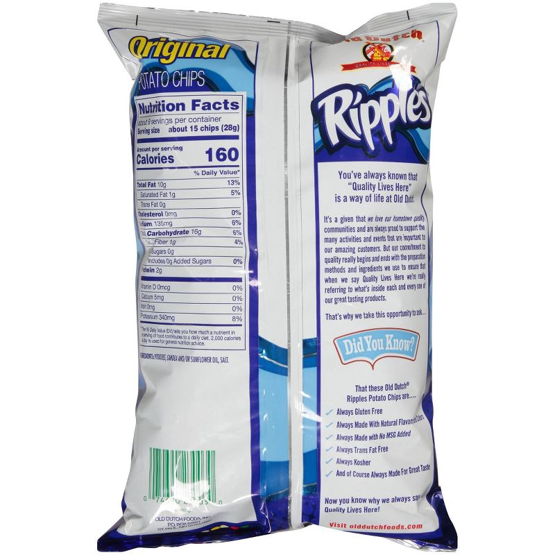 Old Dutch Ripples Original Potato Chips - 8.5oz
