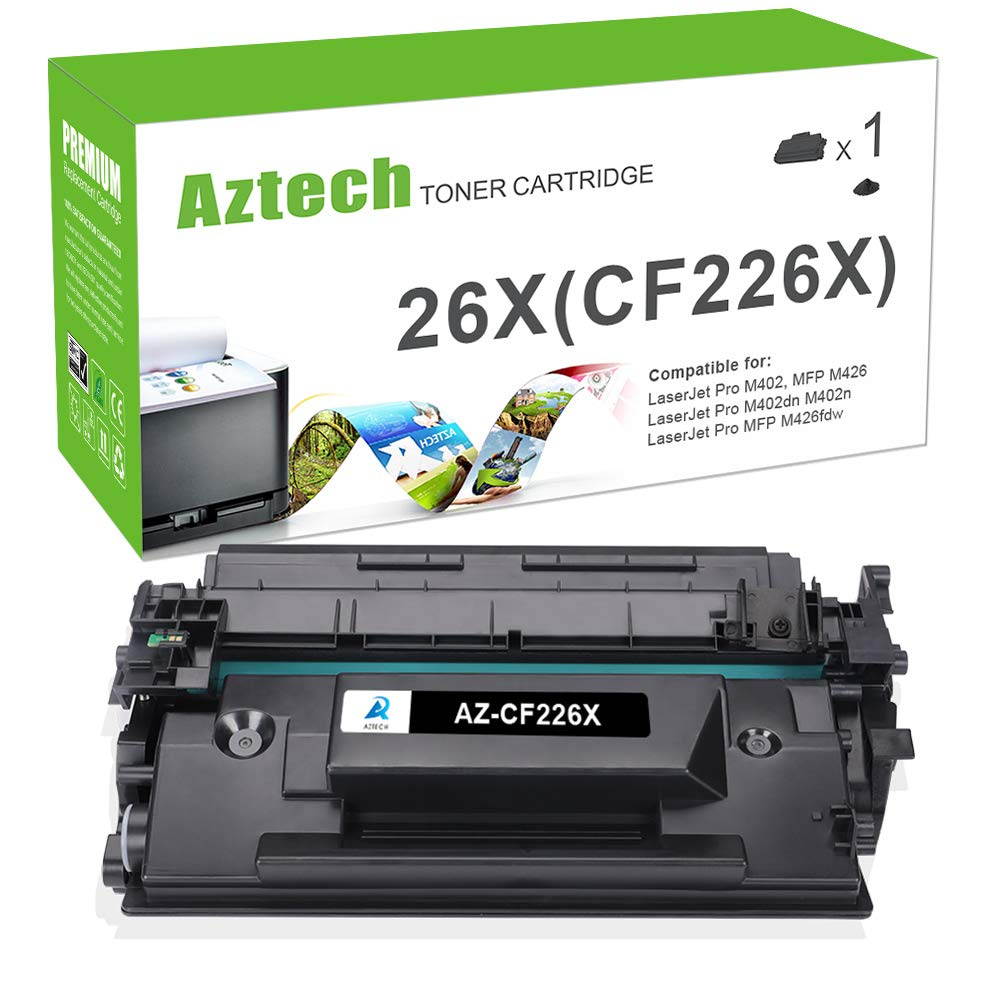 Compatible Toner Cartridge Replacement for HP 26X CF226X 26A CF226A M426fdw M426fdn M426dw M402n M402dw M402dn (Black, 1-Packs)