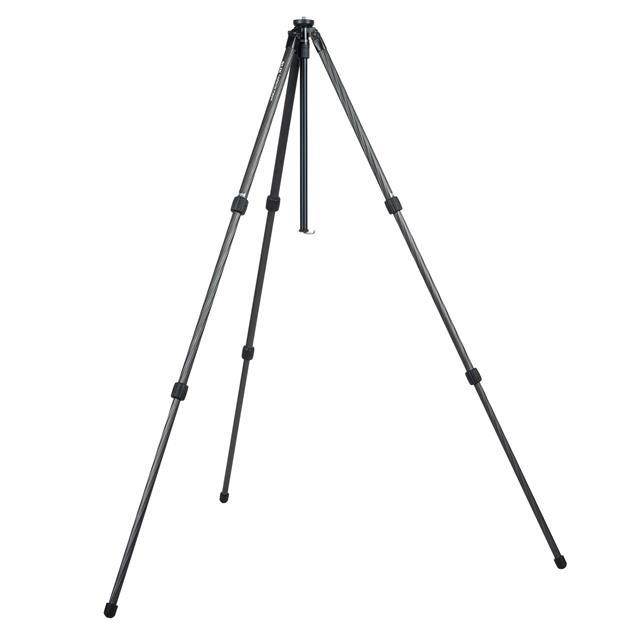 Slik PRO CF-633 Carbon Fiber Tripod, 3 Leg Sections, Extends to 64.2", Black