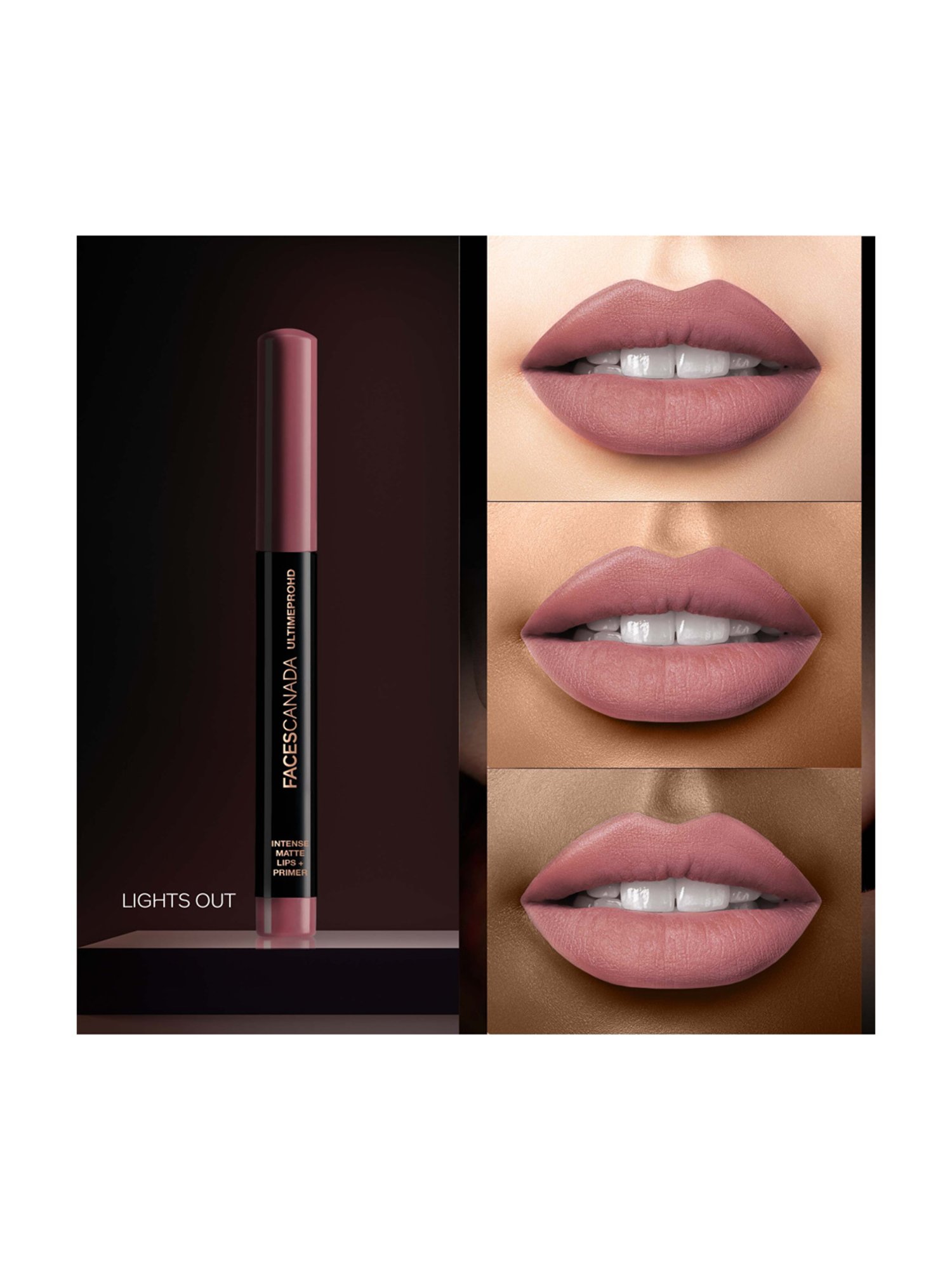 Faces Canada Ultime Pro HD Intense Matte Lips + Primer Lights Out 24 - 1.4 gm