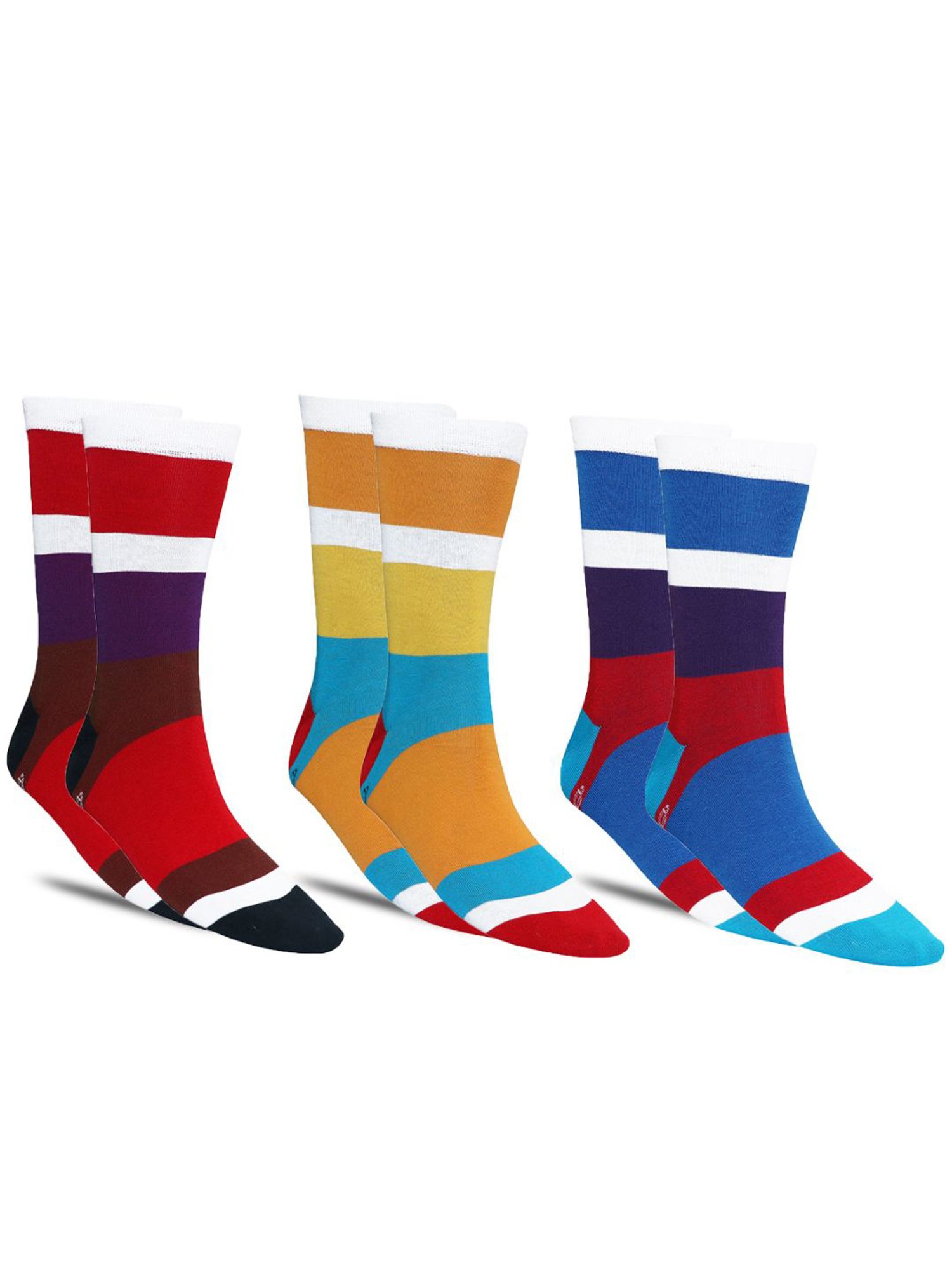 Dollar Socks For Men's Casual Full Length In (Pack of 3)