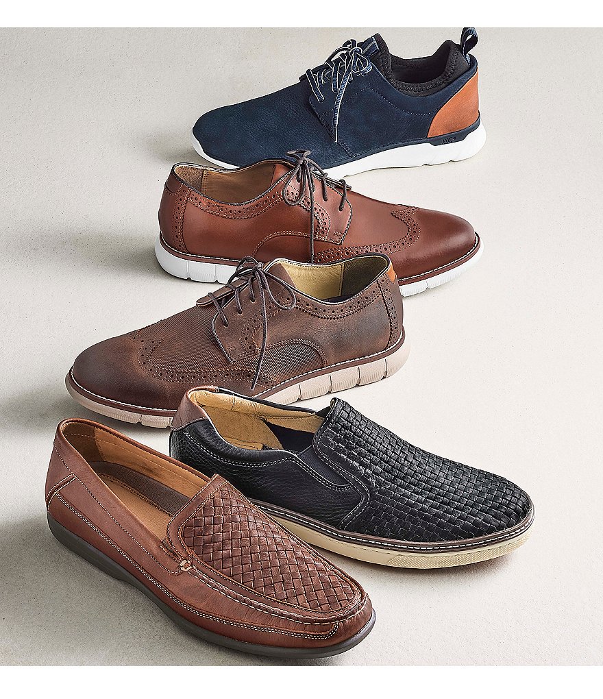 Johnston & Murphy Men's Holden Embossed Wingtip Casual Shoes