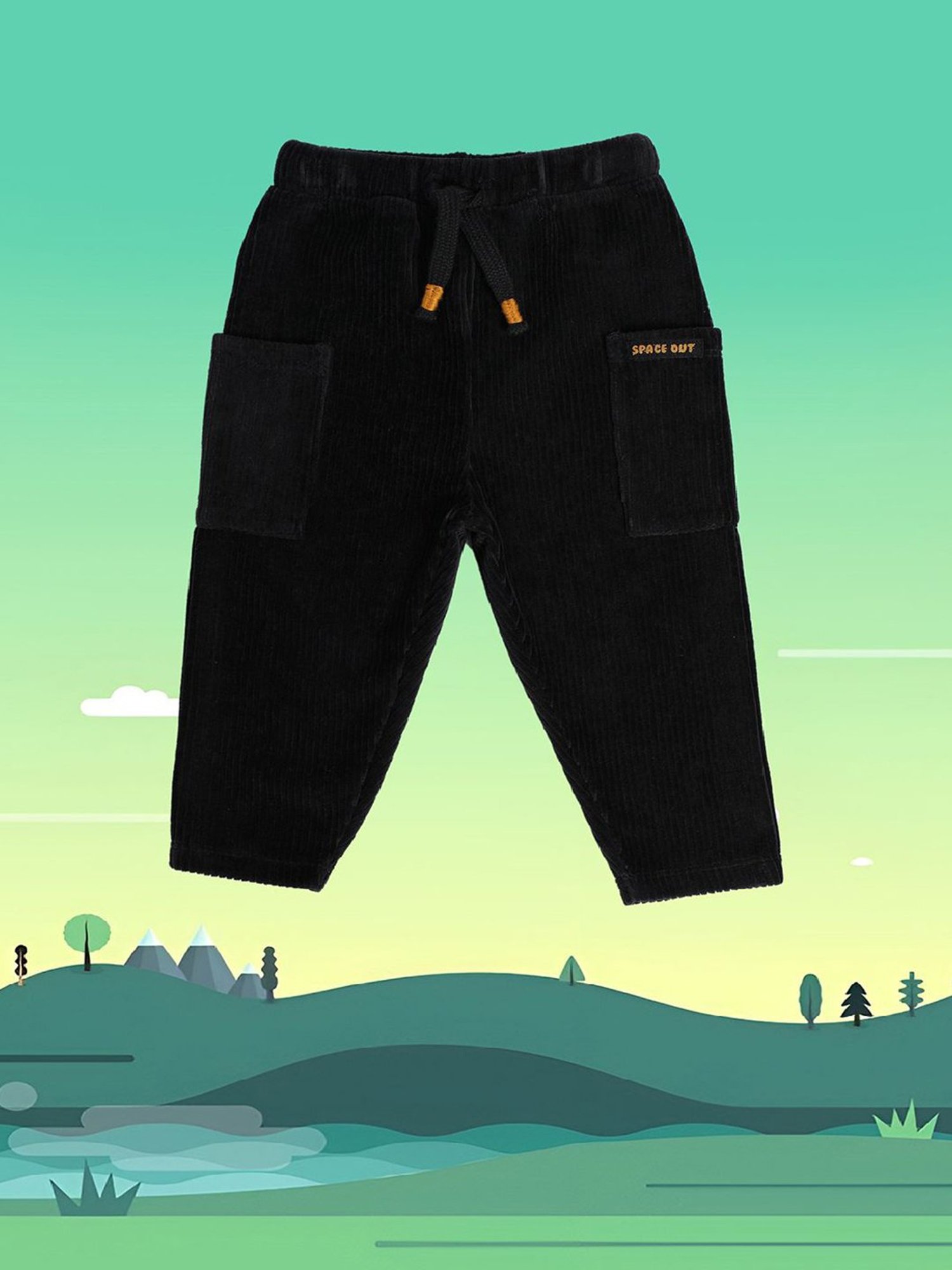 Ed-a-Mamma Baby Multicolor Solid Joggers (Pack Of 3)