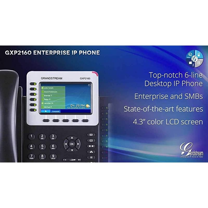 GSGXP2160 Enterprise IP Telephone VoIP Phone and Device Renewed