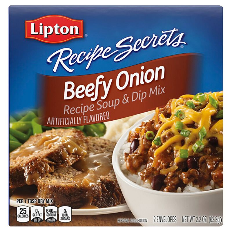 Lipton Recipe Secrets Soup & Dip Mix Beefy Onion 2.2oz