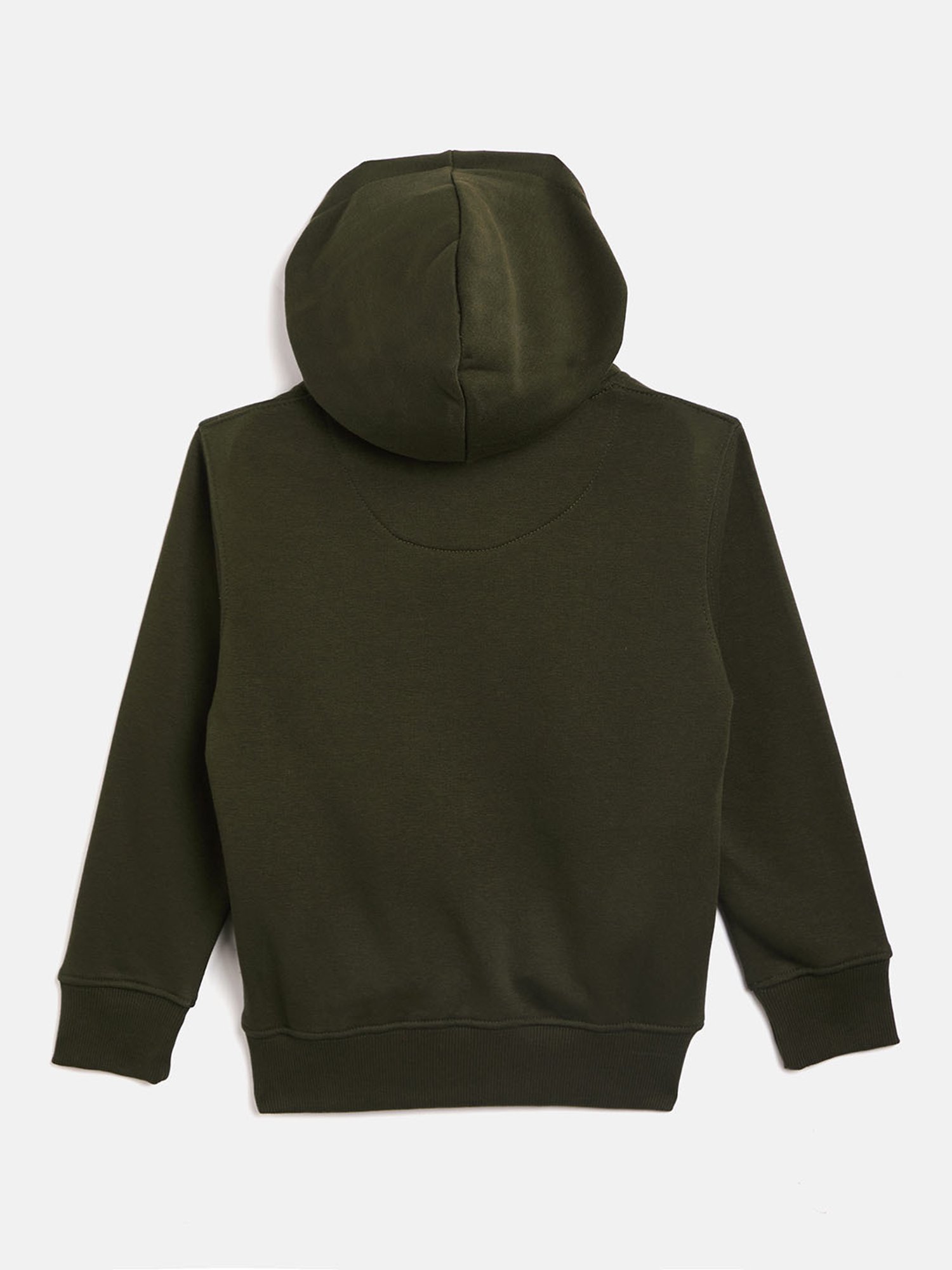 Duke Kids Olive Printed Full Sleeves Sweatshirt