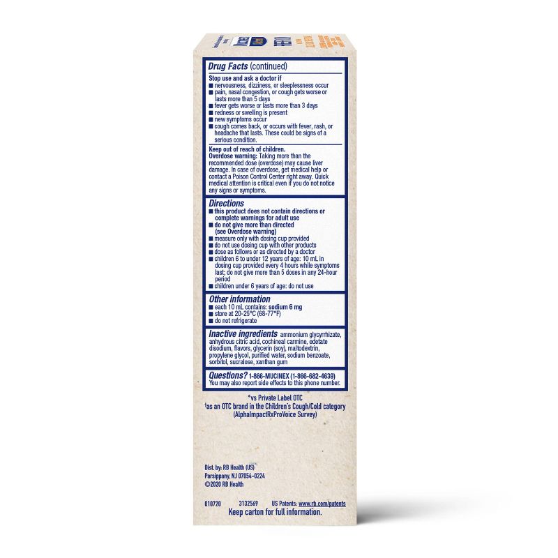 Mucinex Children's Multi-Symptom Acetaminophen Suppressant - 4 fl oz