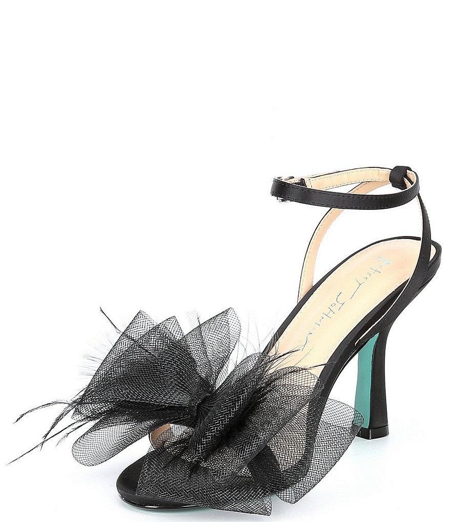 Blue by Betsey Johnson Lylla Feather Bow Dress Sandals