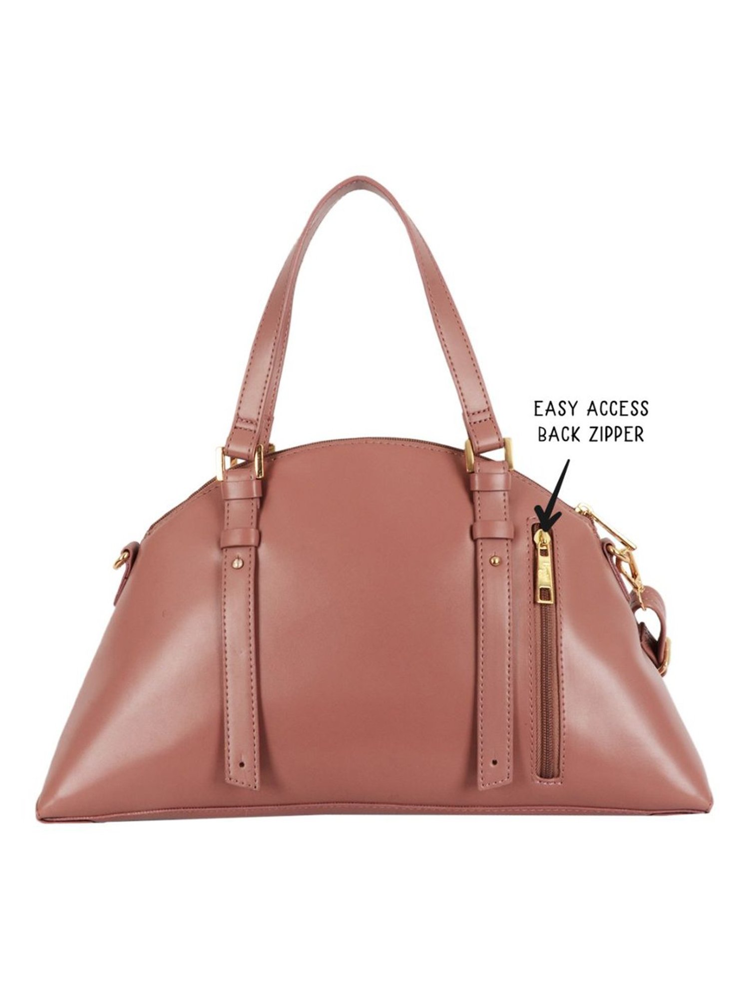 Baggit Pink Printed Medium Handbag