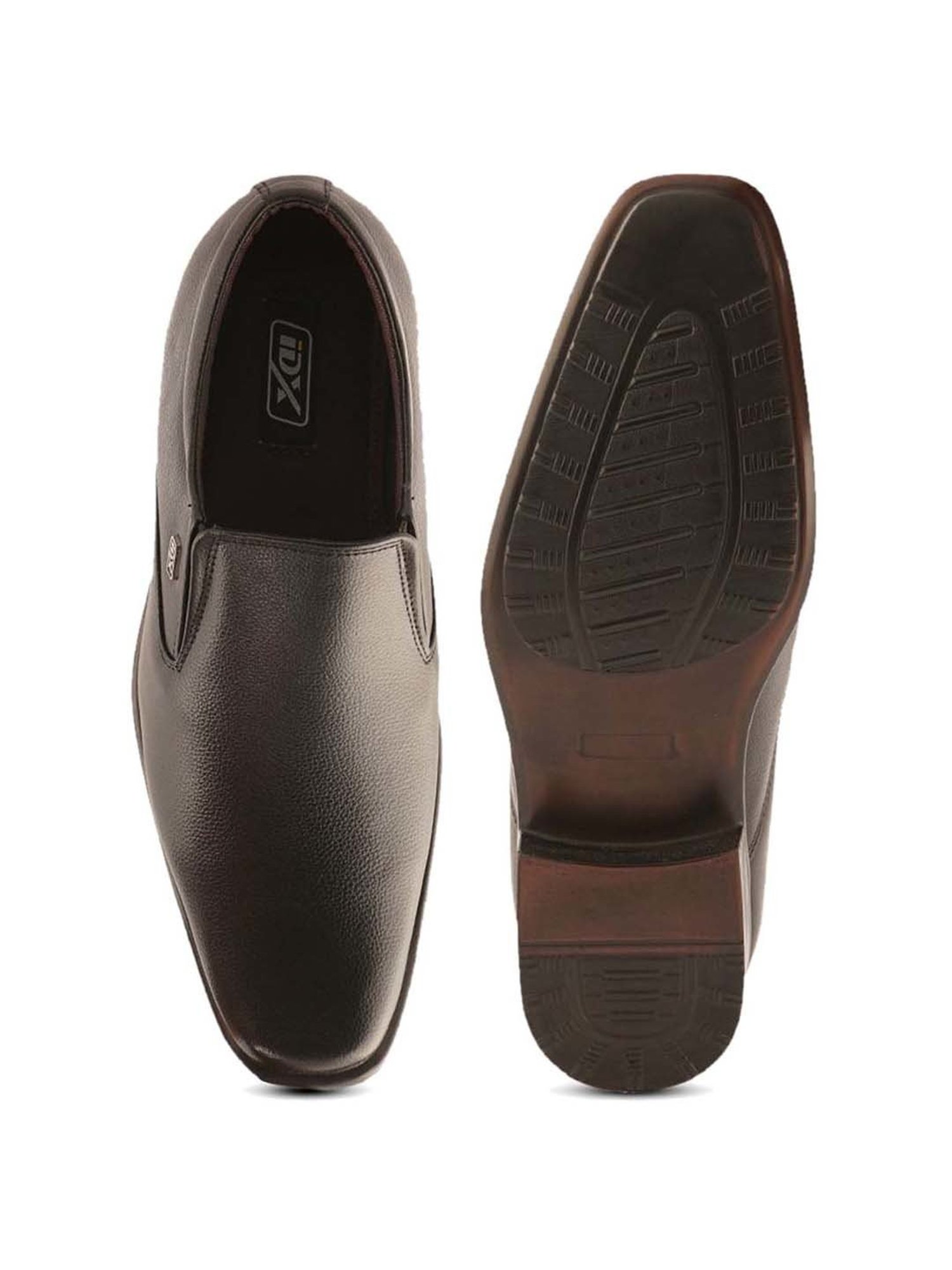 ID Men's Black Formal Slip-ons