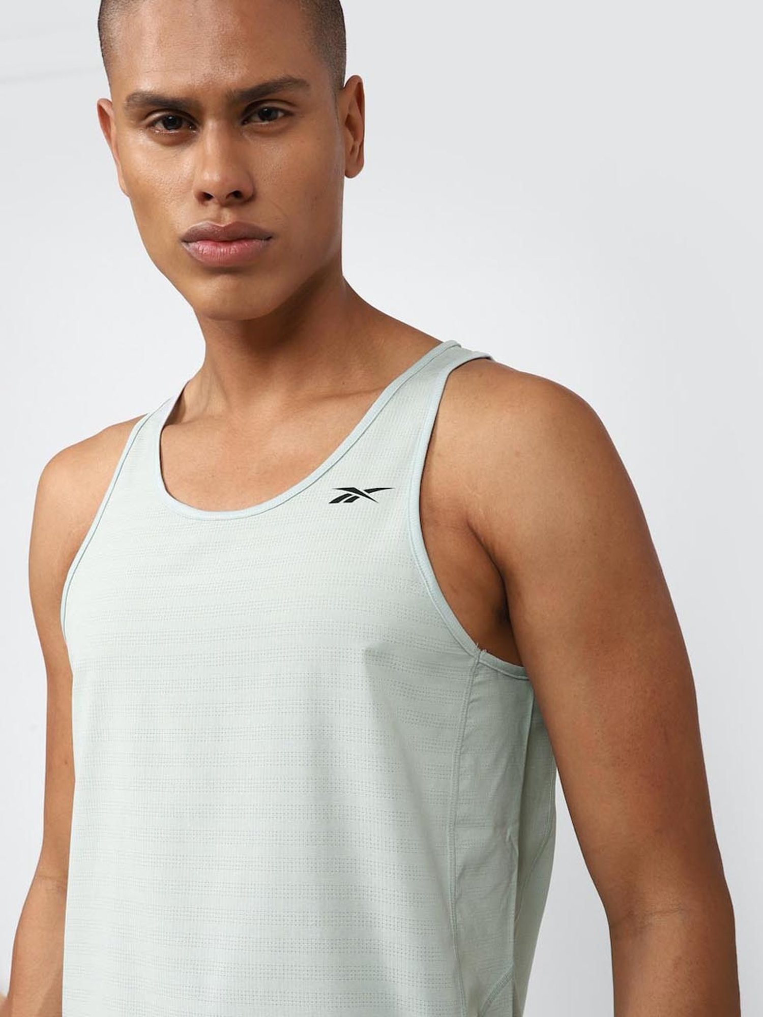 Reebok Blue Regular Fit Tank Tee