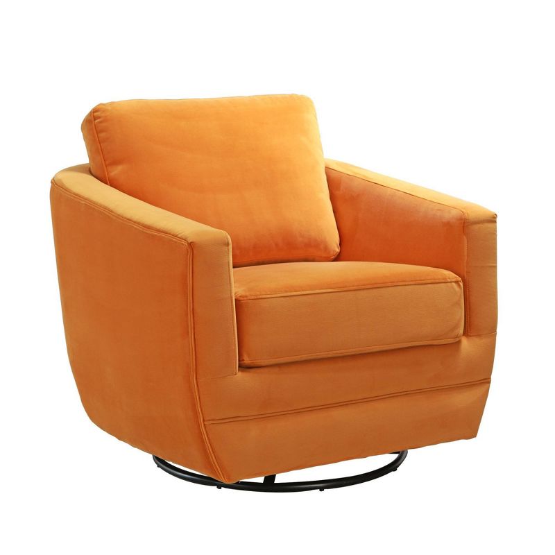 Karla Dubois Gogh Swivel Accent Chair - Marigold