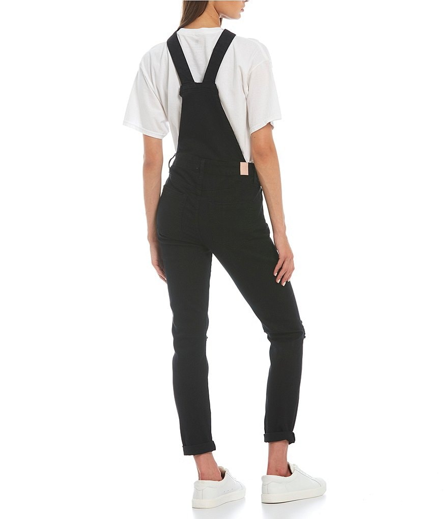 Celebrity Pink Destructed Overalls