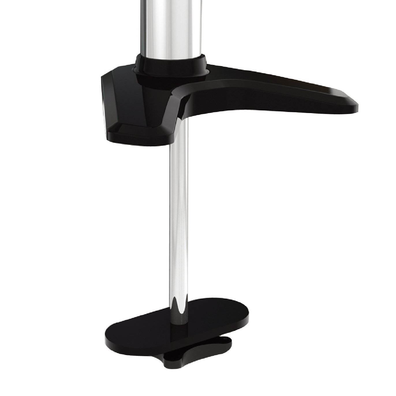 XtremPro Dual LCD Monitor Desk Stand Mount, Adjustable Tilt &plusmn;15&deg;, 360 Rotation, Fits 2 Screens 15" to 24" VESA Up to 100 x 100, 17.6lbs per Arm & Anti-theft kit w/ Optional Grommet Base -Silver(41022)