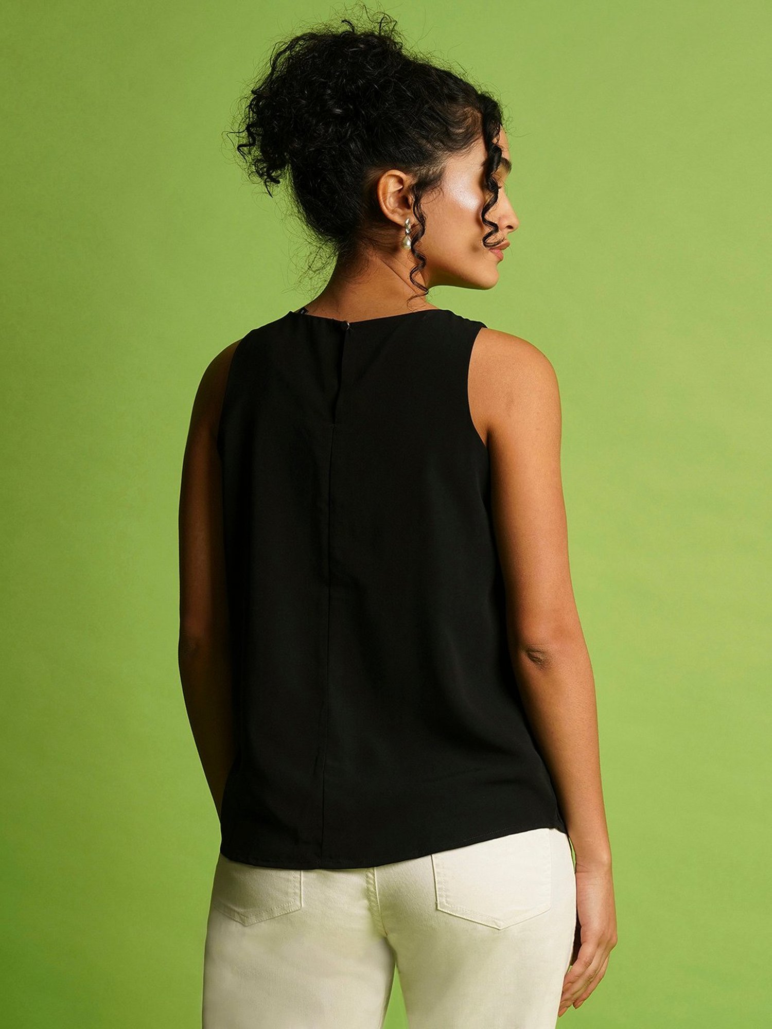 Globus Black Embellished Top