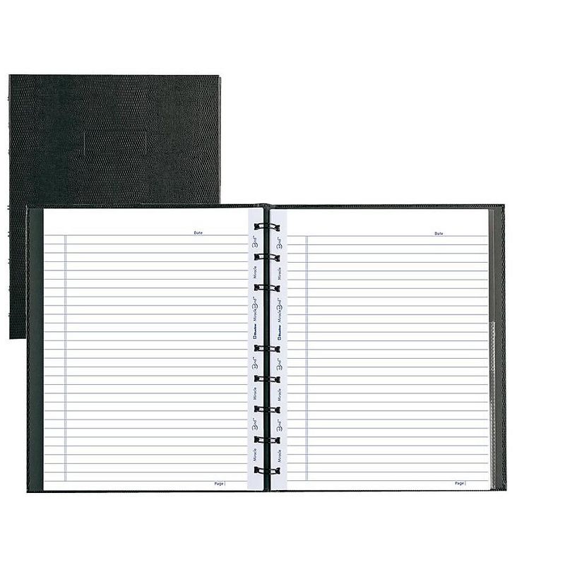 Blueline MiracleBind Notebook College/Margin 9 1/4 x 7 1/4 Black Cover 75 Sheets AF915081