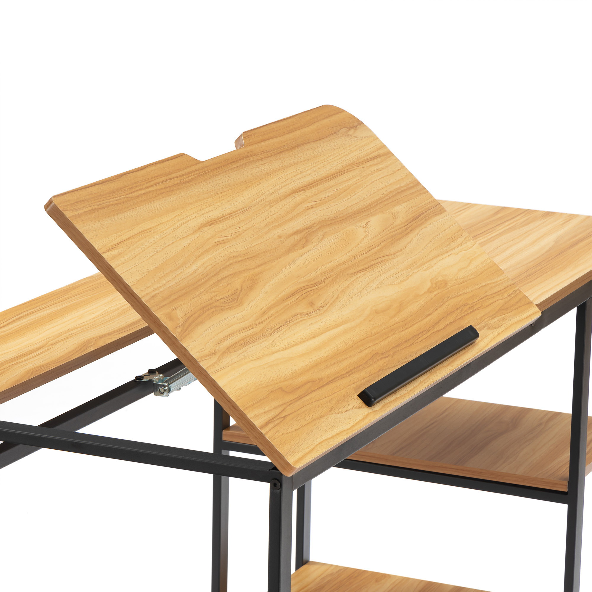 55 inch Multi-function Drafting Table,computer desk,phone,pad,computer 12 different position adjustable stand table Multi-Function Drawing Table with Adjustable Tiltable Stand Table Board