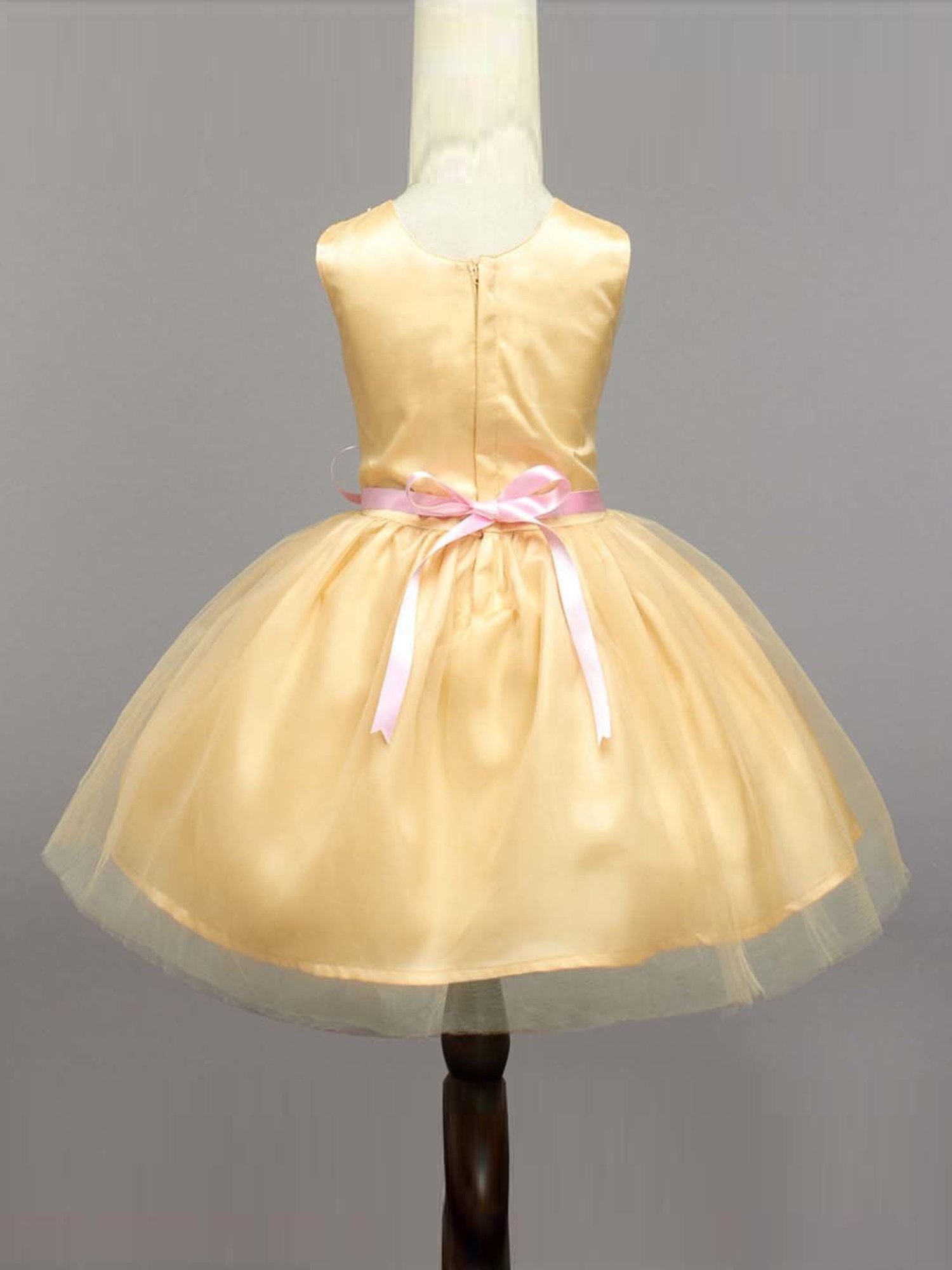 The Magic Wand Kids Golden Embellished Dress