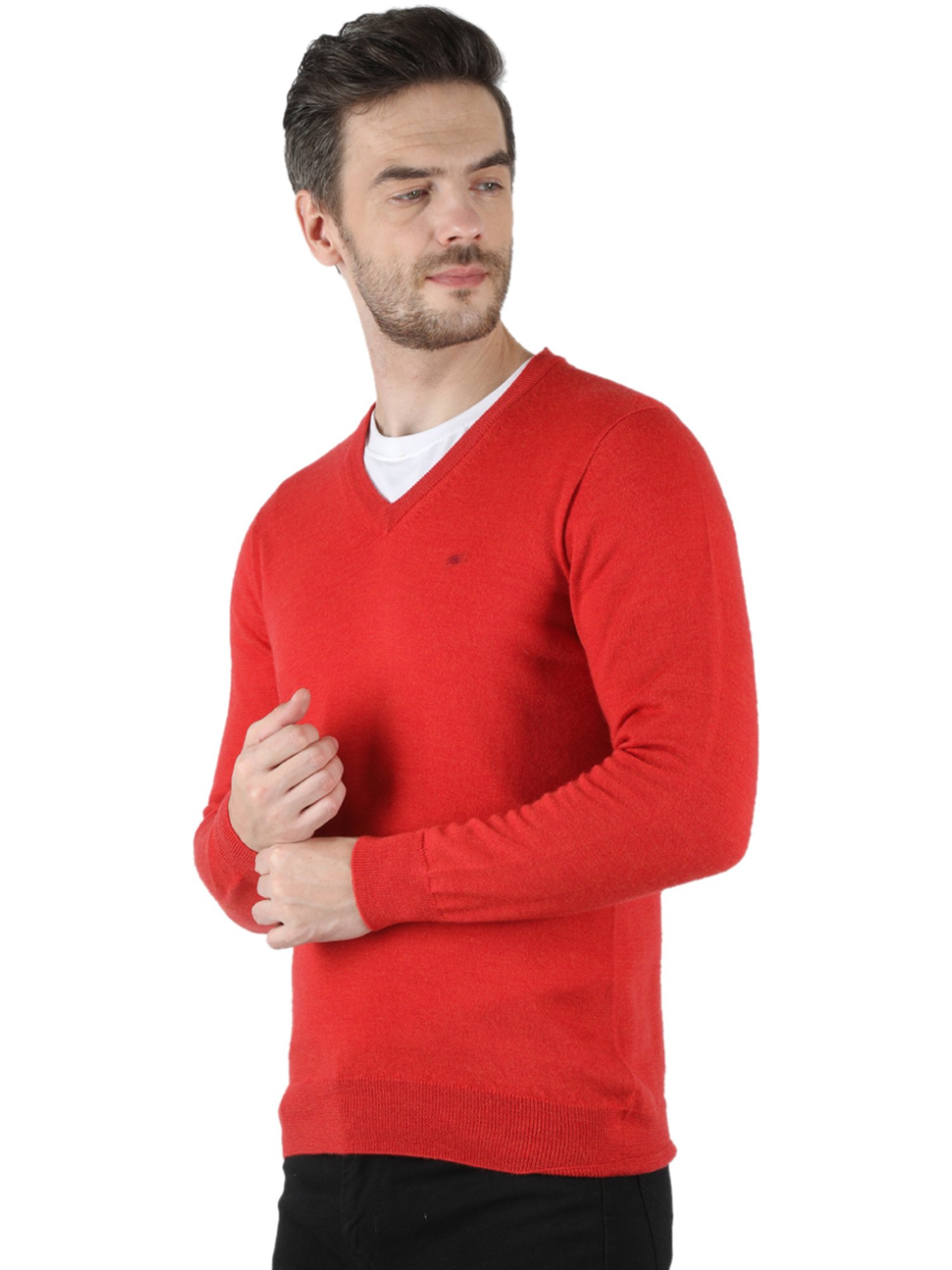 Monte Carlo Red Regular Fit Sweater
