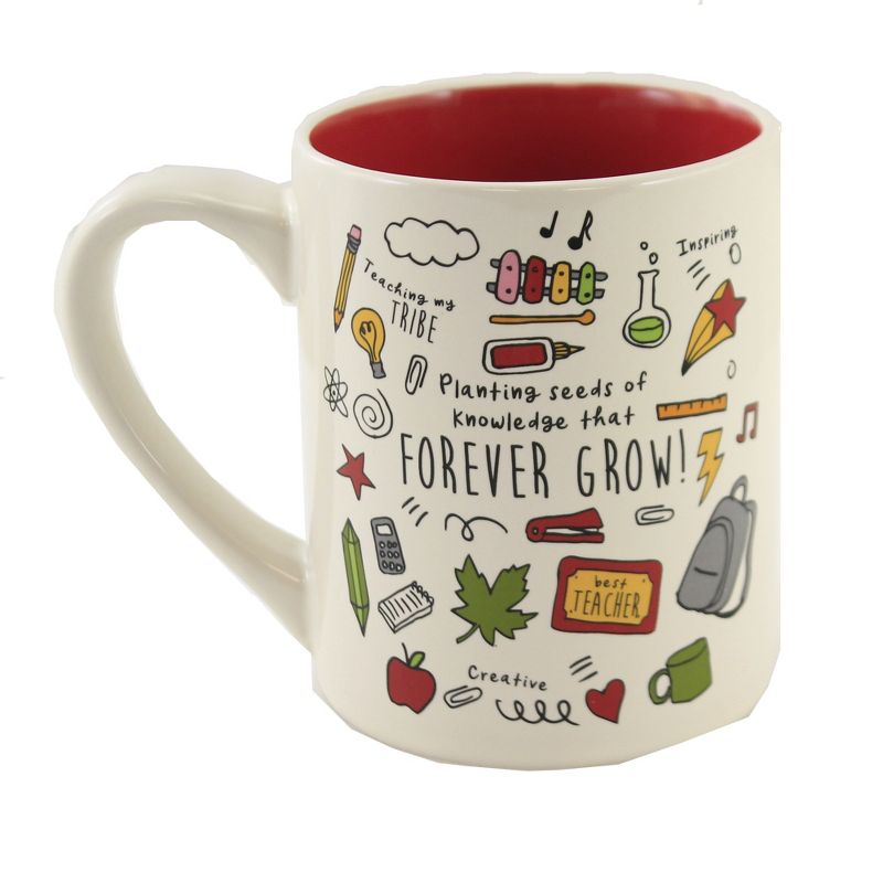 Tabletop 4.0" Simply Mud Teacher Mug Education Thank You Enesco  -  Drinkware