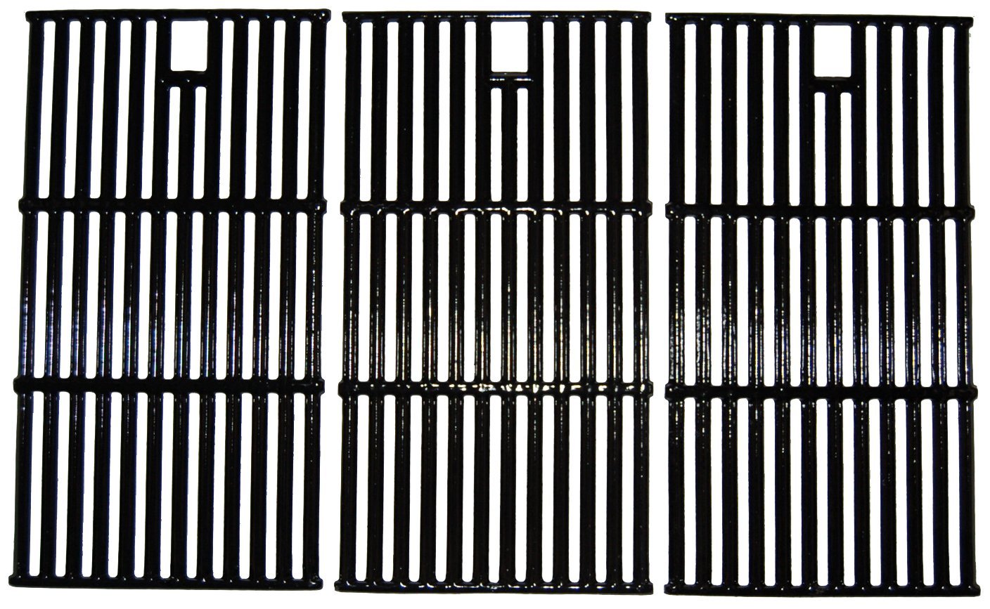 Gas Grill Cast Iron Cooking Grid, 3 pcs, for Kenmore & Others, 65223