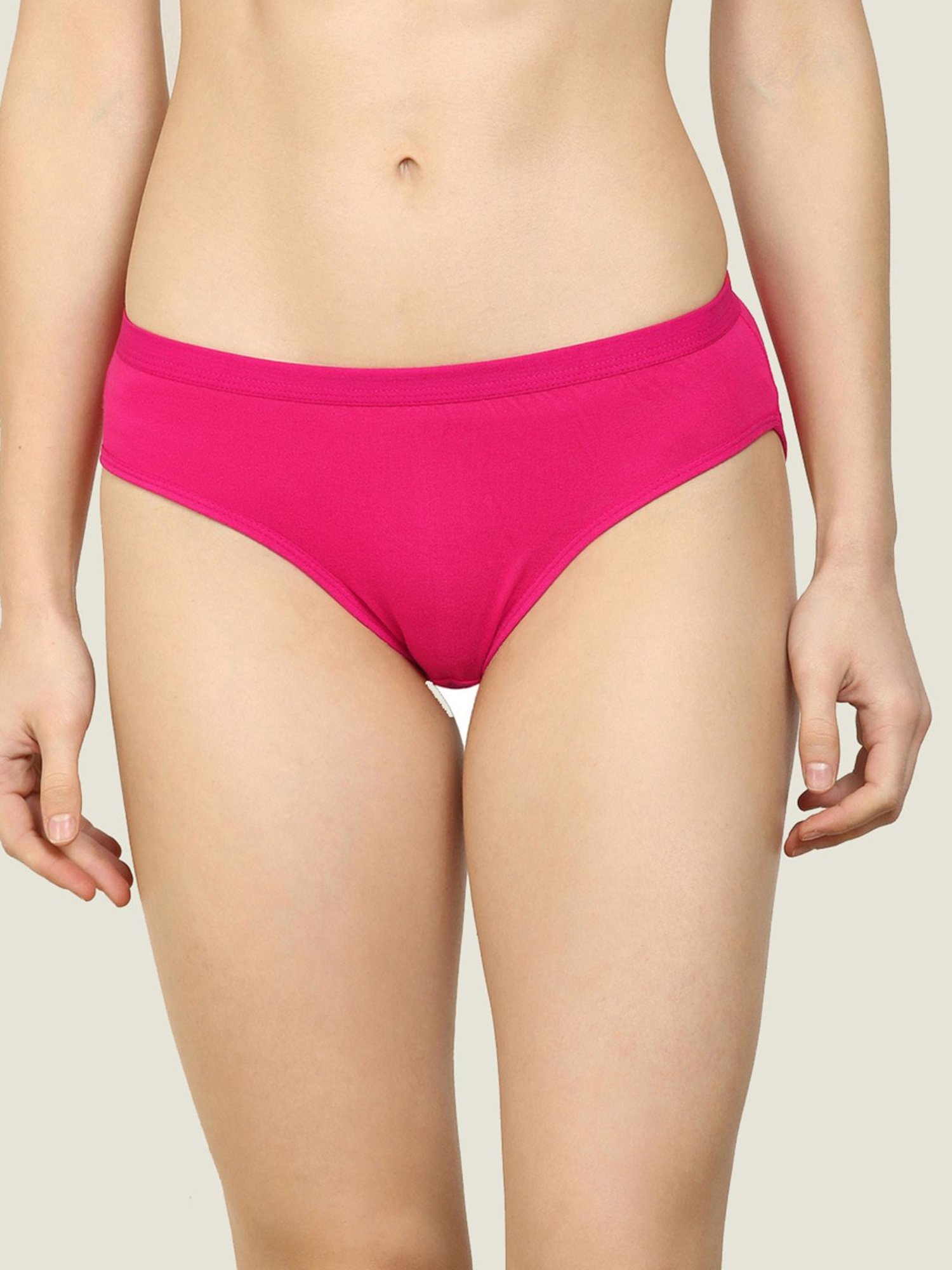 AROUSY Pink Cotton Hipster Panty