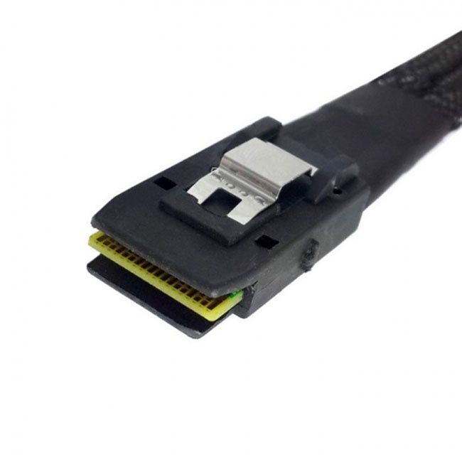 Jimier Internal 36 Pin Mini SAS SFF-8087 Host to 4 SFF-8482 Target SAS Hard Disk and SATA Power Cable 100cm SF-091-1.0M