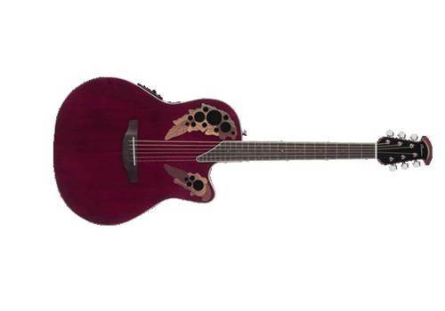 Ovation CE48 Celebrity Elite Acoustic-Electric Guitar (Ruby Red)