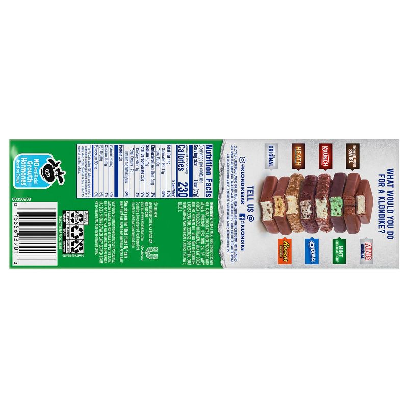 Klondike Mint Chocolate Chip Ice Cream Bars - 6pk