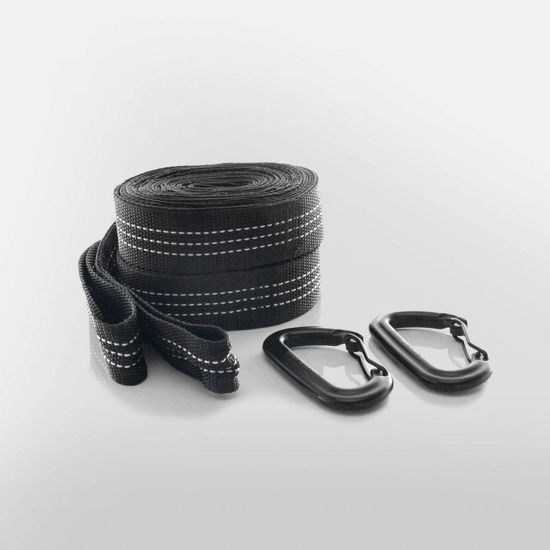 Hammock Hanging System with Straps and Carabiners - Eco Trekker