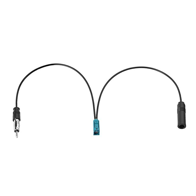 Fakra Splitter, Fakra Cable Male to Female RG174 Coaxial Cable Y Type Splitter for Car Stereo GPS Antenna Extension Cable, 2Ft