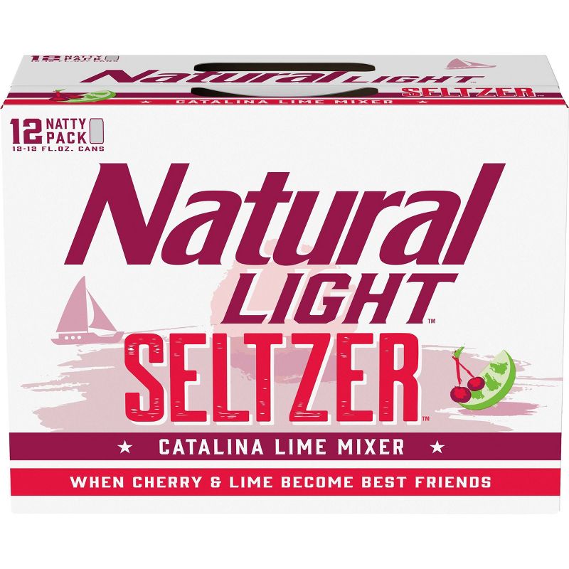 Natural Light Seltzer Catalina Lime Mixer - 12pk/12 fl oz Cans
