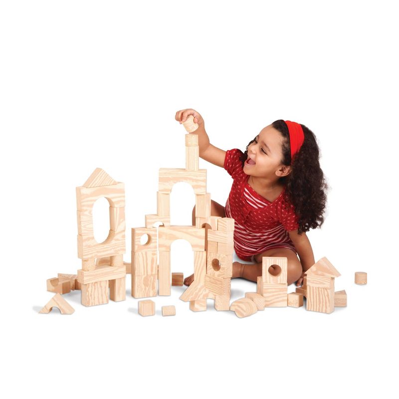 Edushape Wood-like 80 pc Firm Foam Blocks