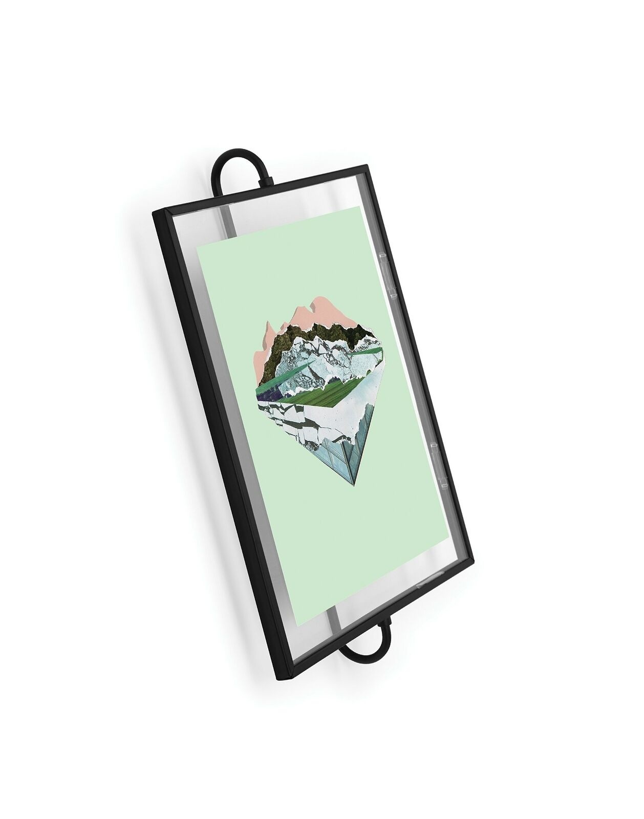 Umbra 1005428-040 8 x 10 in. Phantom Wall Picture Floating Frame, Black