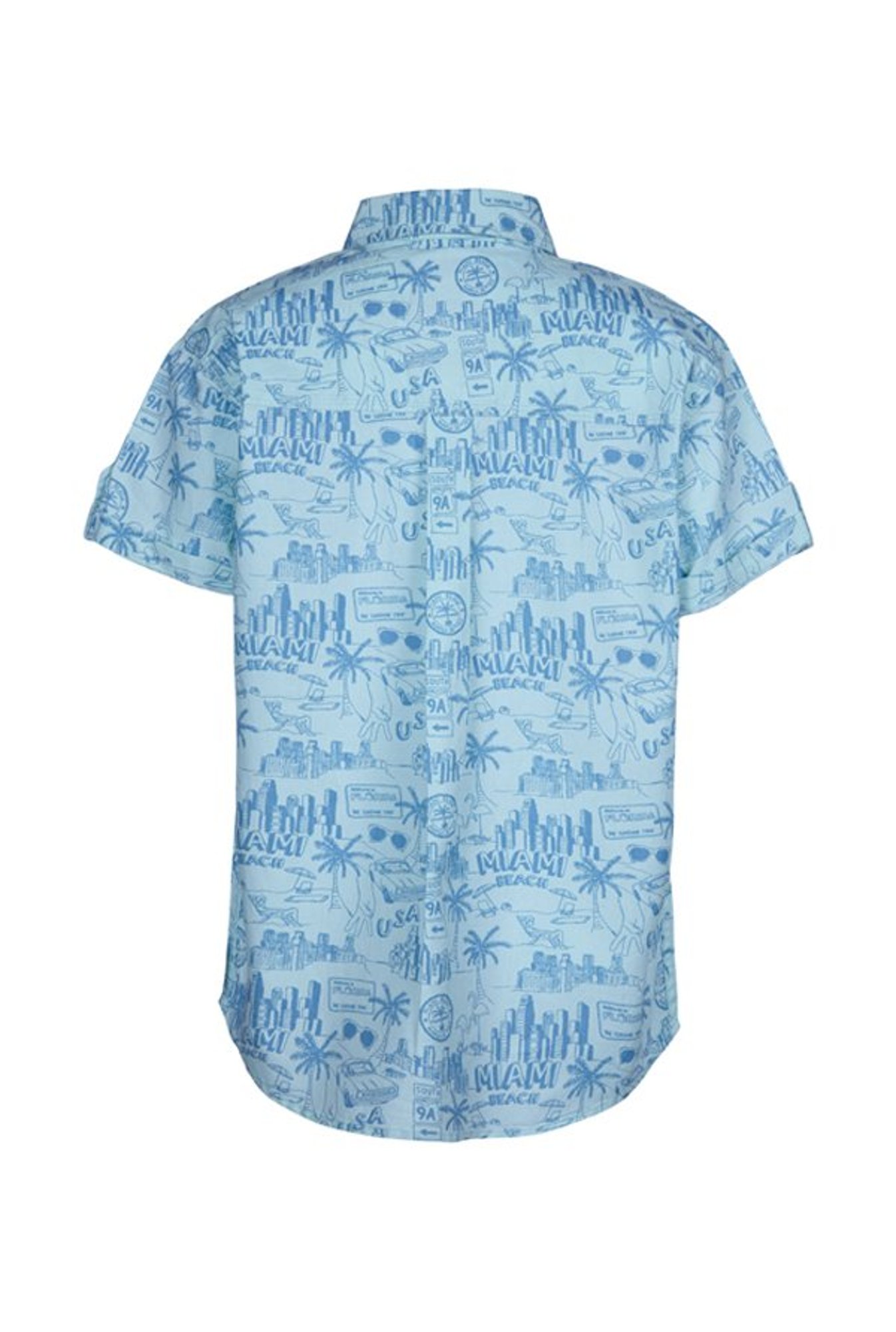 Superyoung Boys Blue Printed Shirt